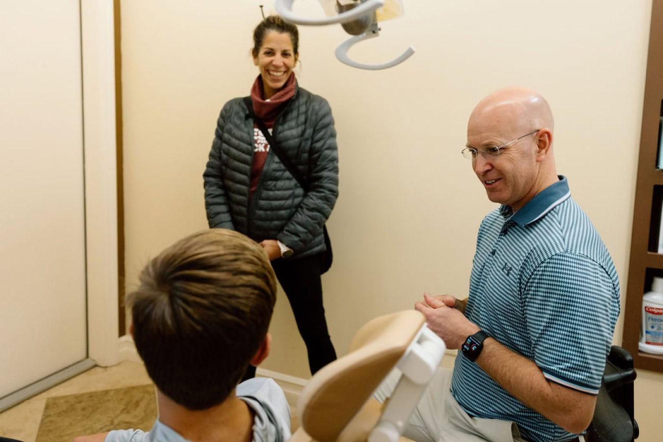 Dr. Watterson with teen patient